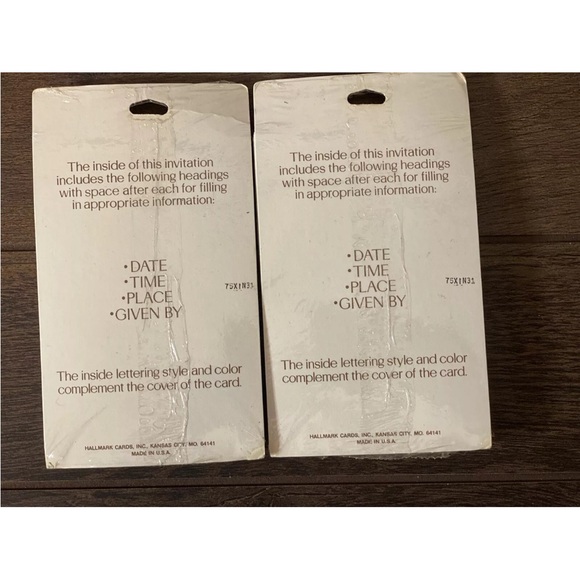 Hallmark Christmas An Invitation Party Lot of 2 Packs Vintage - Picture 5 of 6